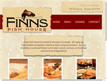Tablet Screenshot of finnsfishhouse.com